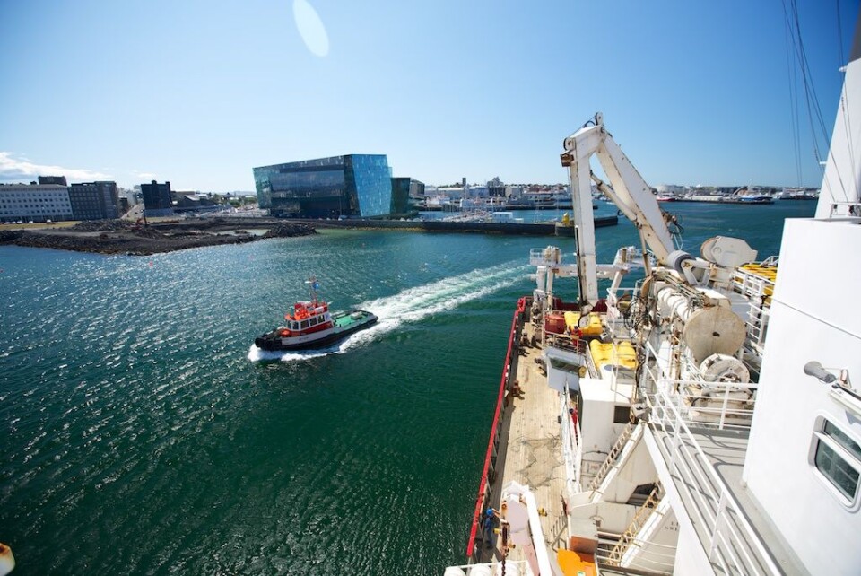 Fredag 27. juli forlot RRS «James Clark Ross» Reykjavik med kurs for Islandshavet. (Foto: Sindre Skrede)