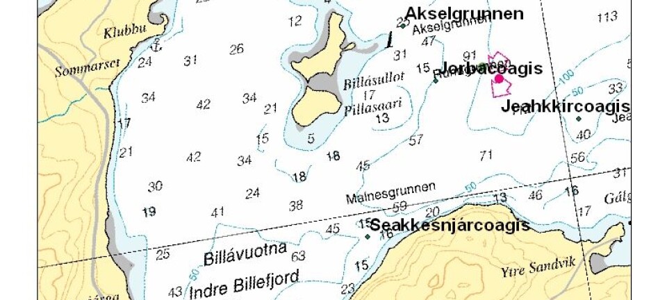 Språkskatt opp fra havbunnen i Porsangerfjorden