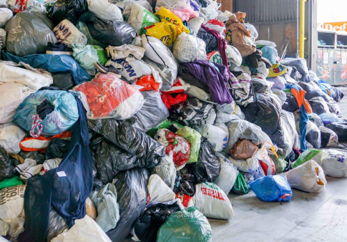 Enormous amounts of clothing never get worn. Most of it ends up as waste