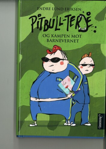 Endre Lund Eriksen: "Pitbull-Terje og kampen mot barnevernet". Omslagsillustrasjon: Ella K. Okstad. Aschehoug 2006 Endre Lund Eriksen: "Pitbull-Terje og kampen mot barnevernet". Omslagsillustrasjon: Ella K. Okstad. Aschehoug 2006