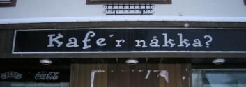 Kafé i i Harstad. (Foto: Øystein A. Vangsnes) Kafé i i Harstad. (Foto: Øystein A. Vangsnes)