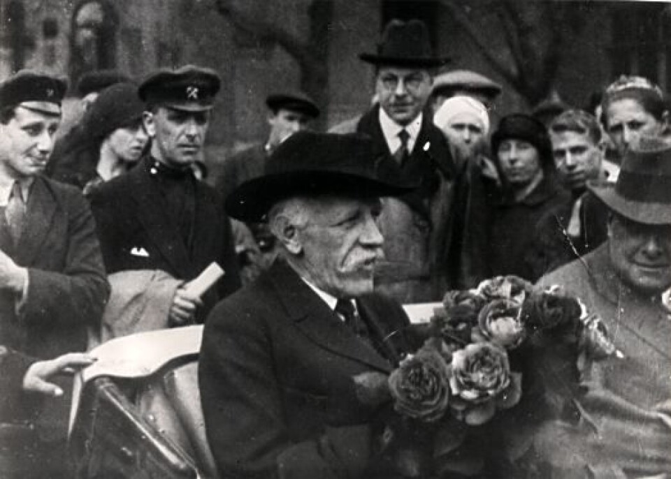 Nansen i 1928. (Foto: Nasjonalbiblioteket)