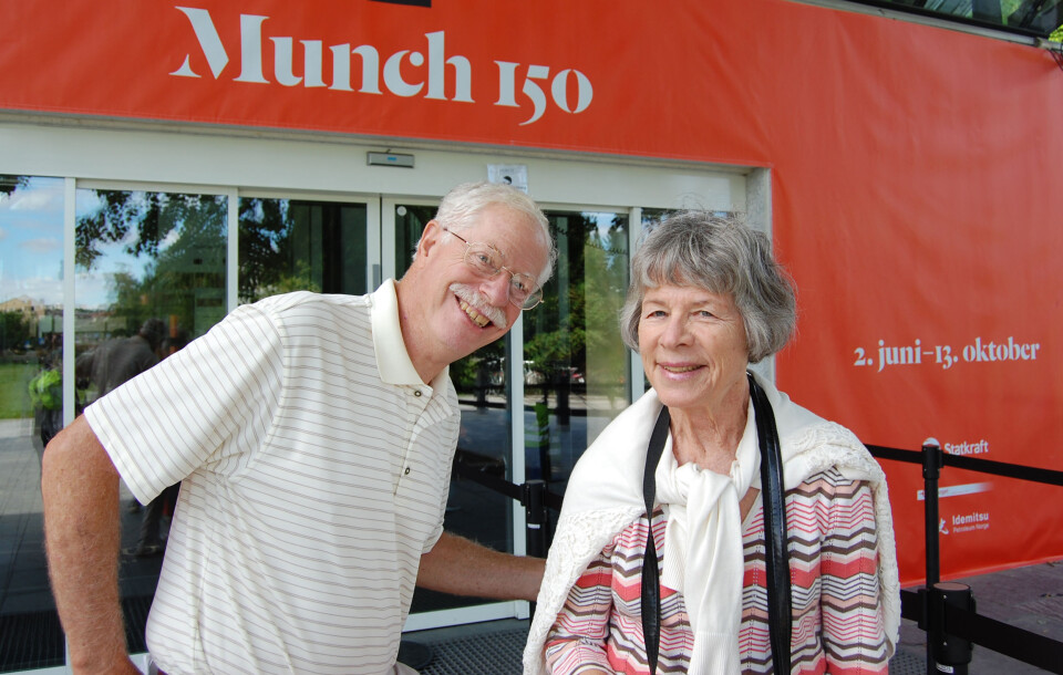 Nancy med mannen sin, begge turister (Foto: Victoria Gottfredsen)