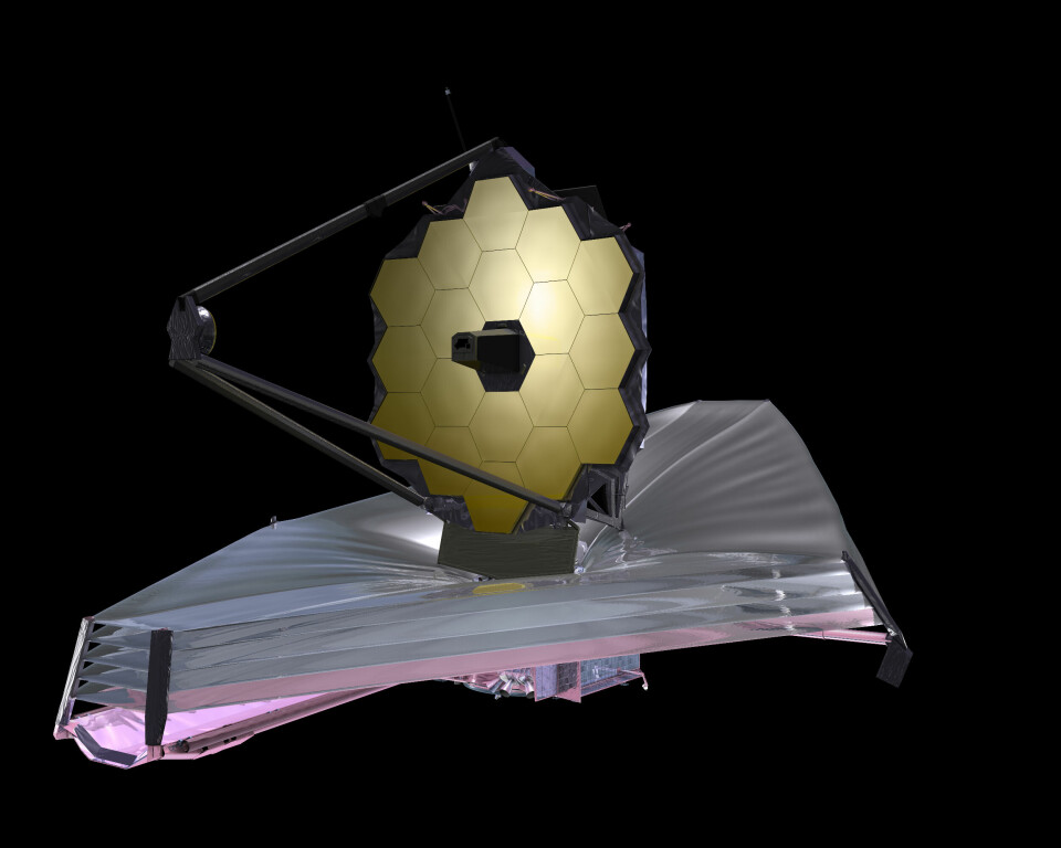 Slik ser James Webb-teleskop ut.