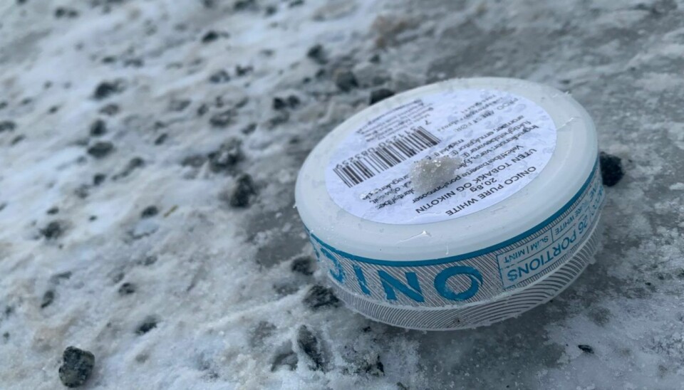 Each year more than 100 million boxes of snuff are sold in Norway, and many of them end up discarded as rubbish.