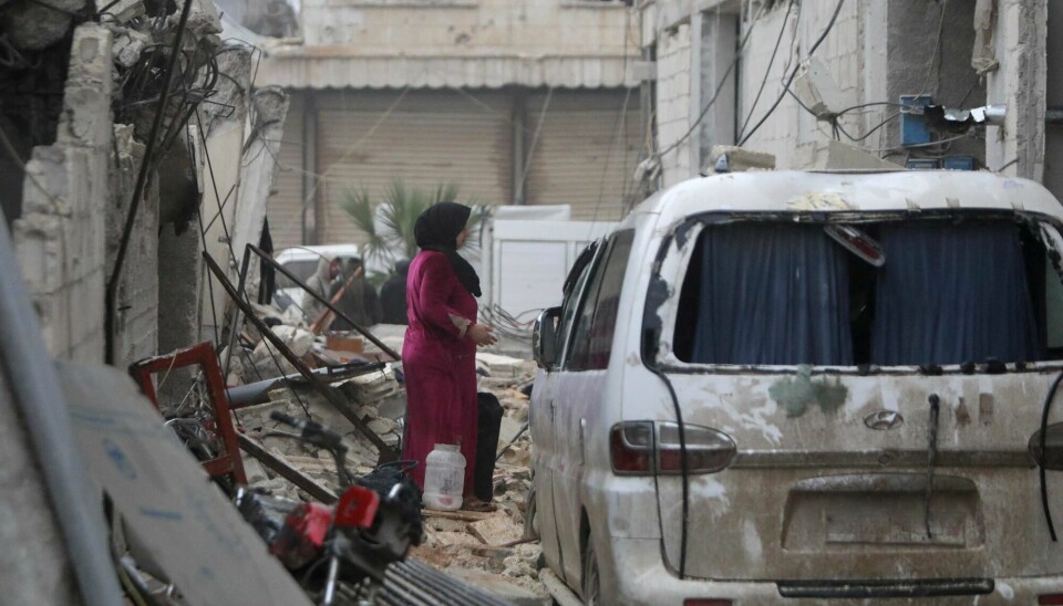 Selv om jordskjelvets episenter var i Tyrkia, er også Syria hardt rammet.