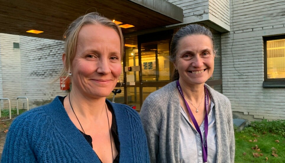 Kaja Selmer og Magnhild Kverneland er forskere ved Spesialsykehuset for Epilepsi (SSE). Dit kommer pasienter med spesielt vanskelige tilfeller av epilepsi.
