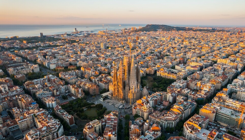 Barcelona er en av byene hvor folketallet krympet under pandemien, ifølge studien.