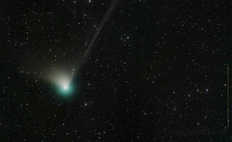 Denne kometen, C/2022 E3 Ztf, var nærmest jorden og dermed tydeligst på himmelen 1. februar 2023. Da befant den seg omkring 42 millioner kilometer fra oss.