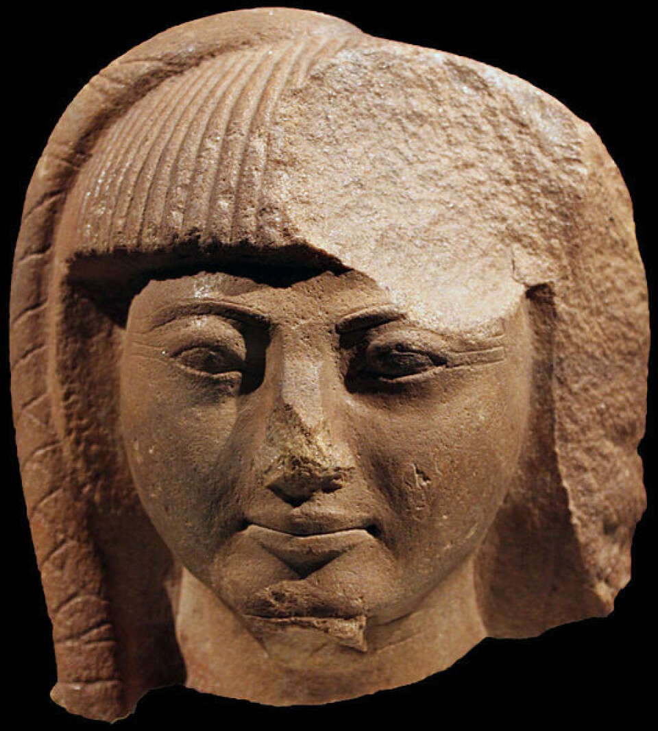 Skulpturen forestiller ansiktet av yppersteprest og prins Khaemwaset, sønn av farao Ramses 2.