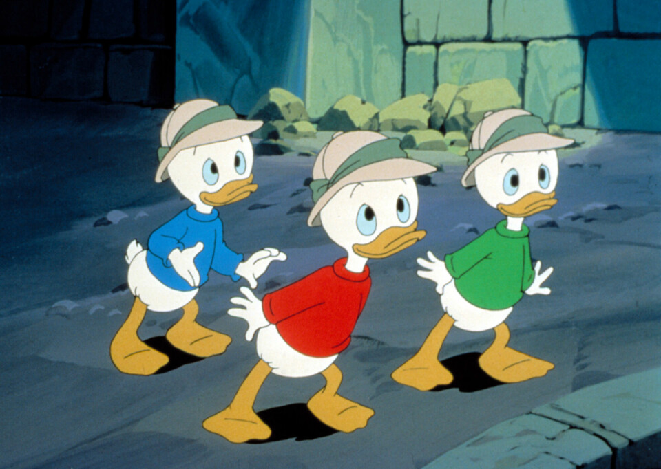 I Donald Duck får helten ofte personleg ansvar for å rydde opp i miljøproblema. Her er Ole, Dole og Doffen på oppdrag.