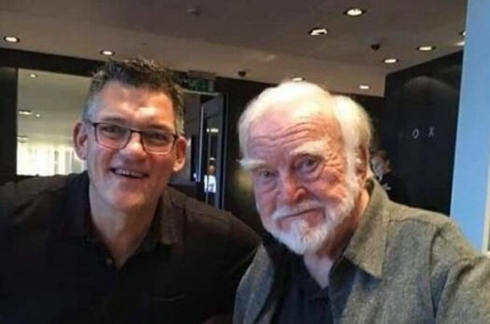 From left: Hermundur Sigmundsson and Mihaly Csikszentmihalyi.