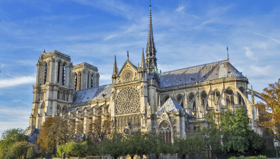 Notre-Dame slik den framsto i 2017. Rekonstruksjonen skal være ferdig i 2024.