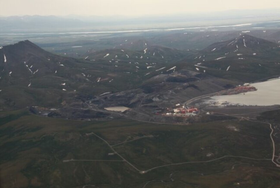 A mining facility located in an area with permafrost: The Red Dog Zink Mine in northwest Alaska. This is the world's largest producer of the mineral zinc, and lead is also extracted.