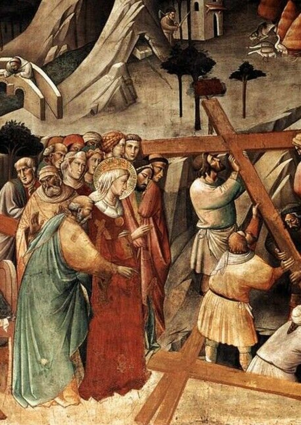 Den italienske maleren Agnolo Gaddis gjengivelse av Helenas gjenoppdagelse av Det sanne kors.