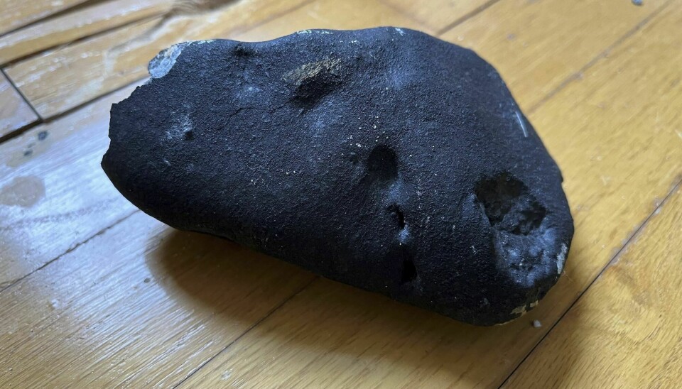 En stein fra verdensrommet braste inn i et hus i USA 8. mai.