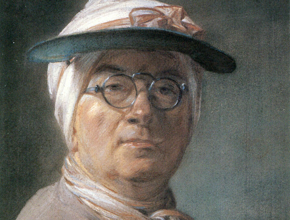 Brillene satt godt på nesen til den franske maleren Jean-Baptiste-Siméon Chardin på 1700-tallet.