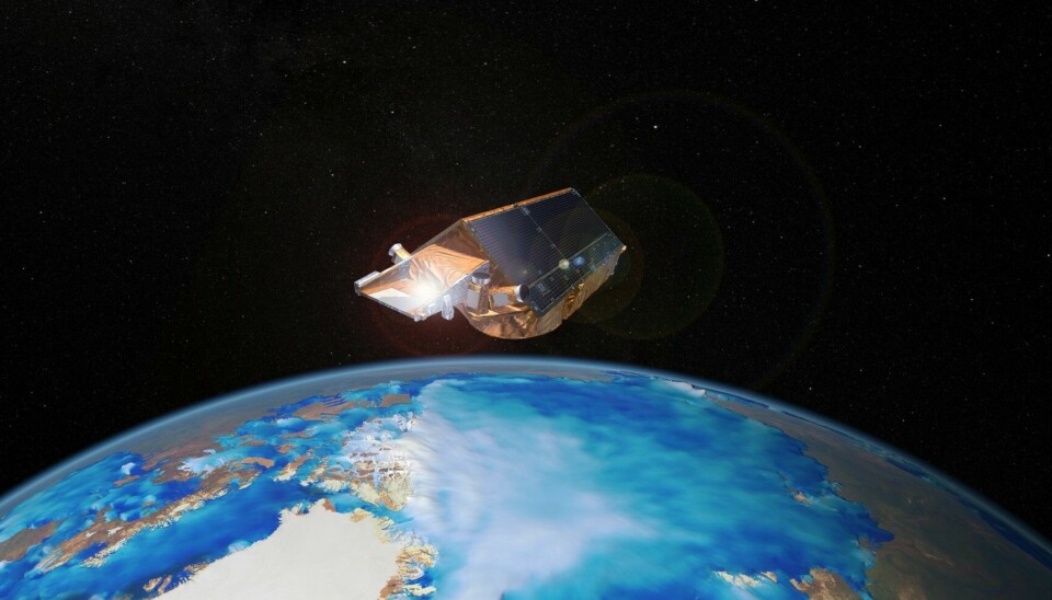 Forsknings-satellitten CryoSat måler tykkelsen og utbredelsen av verdens ismasser på land og til havs.