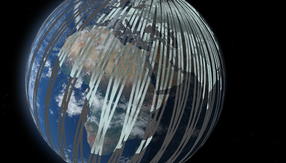 De europeiske miljøsatellittene Sentinel-1A og Sentinel-1B går i polar bane på hver side av jorda. Dermed kan de levere radarbilder av havis, iskapper, skipstrafikk, jordskjelvområder og mye annet, fra hele jorda hver sjette dag. Flere norske etater bruker data fra disse satellittene.