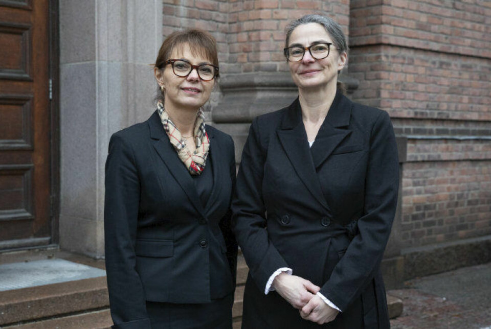 Fra venstre: Tove Wigen og Christine Baumgartner er to av forskerne bak den nye studien.