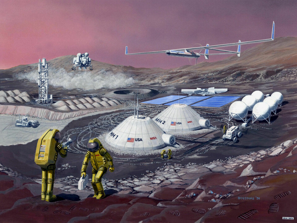 Er det slik basen ser ut? Hvor bestevennen din bor på Mars?
