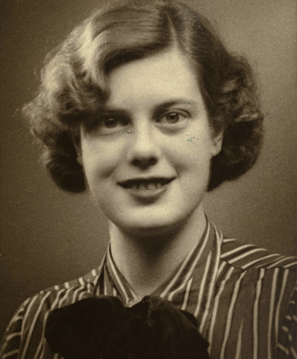 Ebba Haslund som student i Oxford 1936.