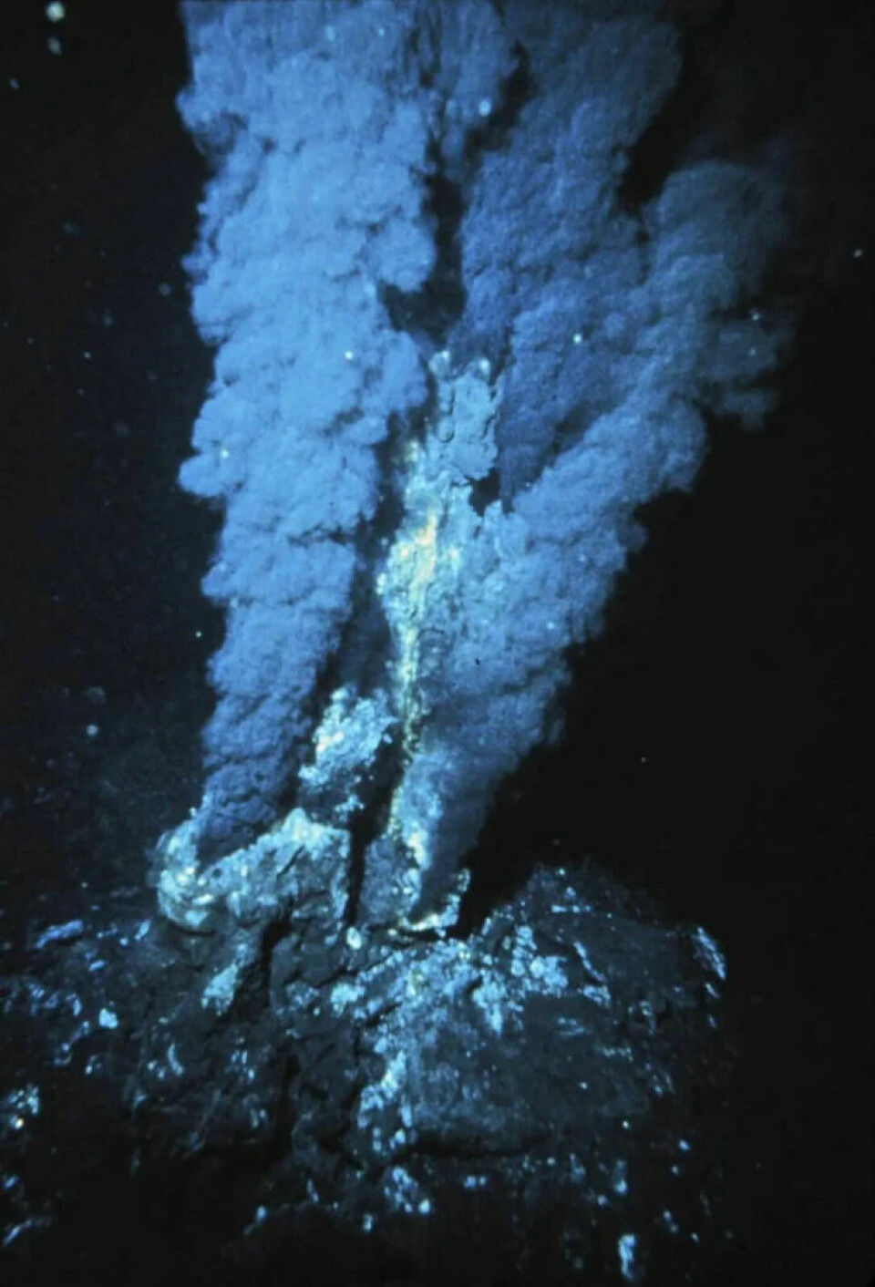 Deep sea minerals are found in the areas around undersea volcanoes, called black smokers.