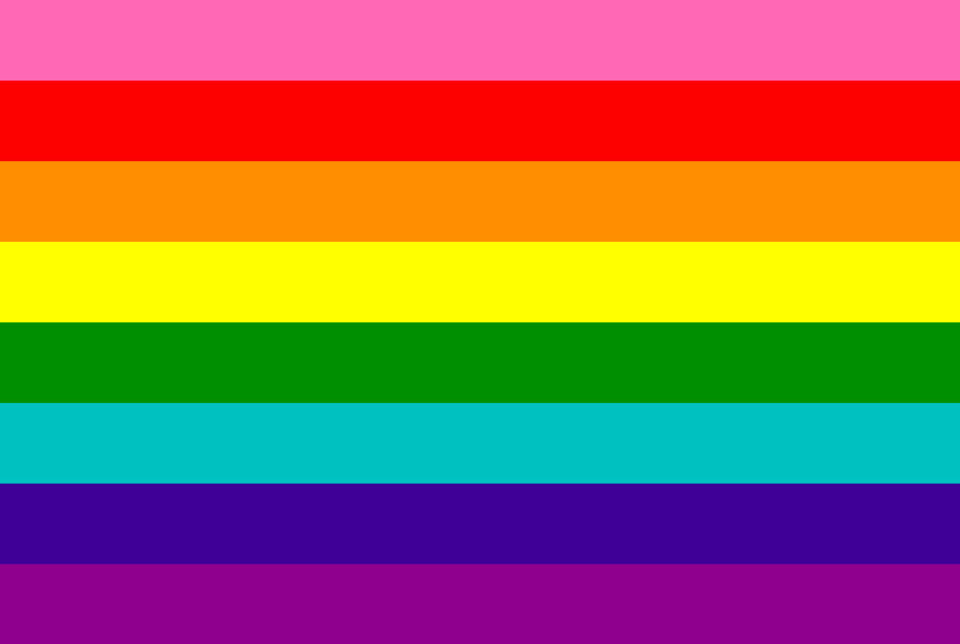 Det originale pride-flagget fra 1978.