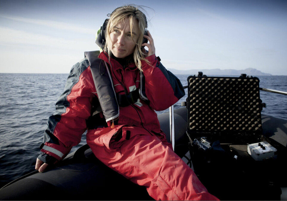 Heike Vester er biolog og jobber i Ocean Sounds. Hun har spesialisert seg på hvordan lyd lages og oppfattes hos havdyr.