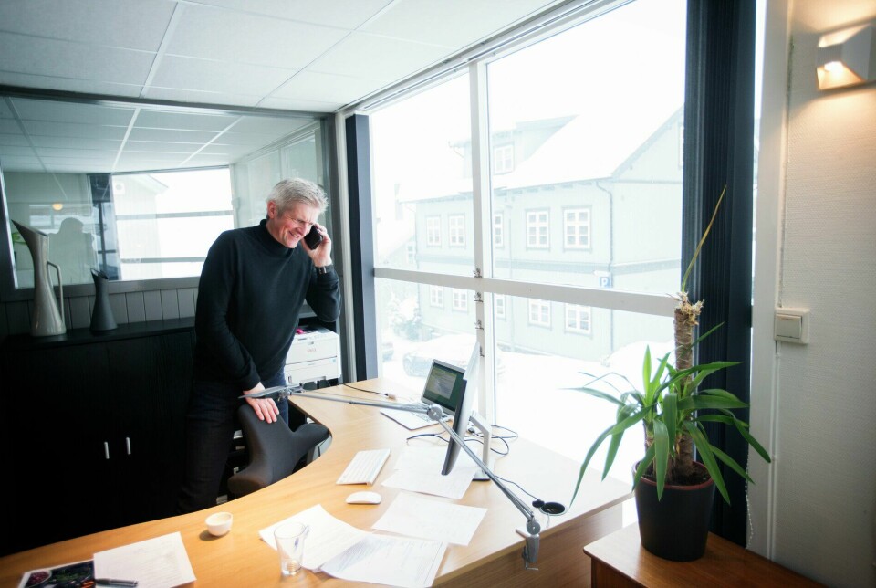 Forskningssjef Geir Selbæk i Nasjonalt senter for Aldring og helse på sitt kontor på Lillehammer.