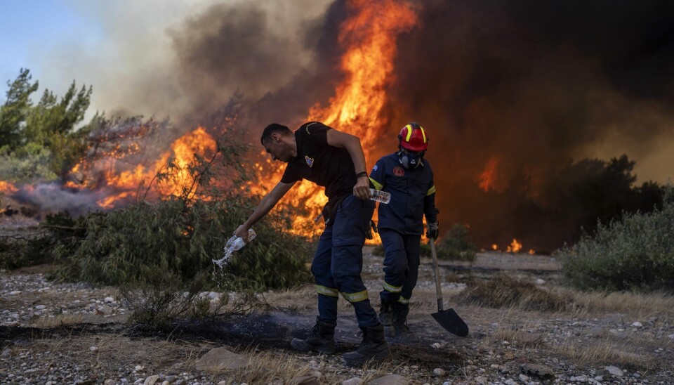 Hellas var et landene som ble rammet av skogbranner under heten i juli.