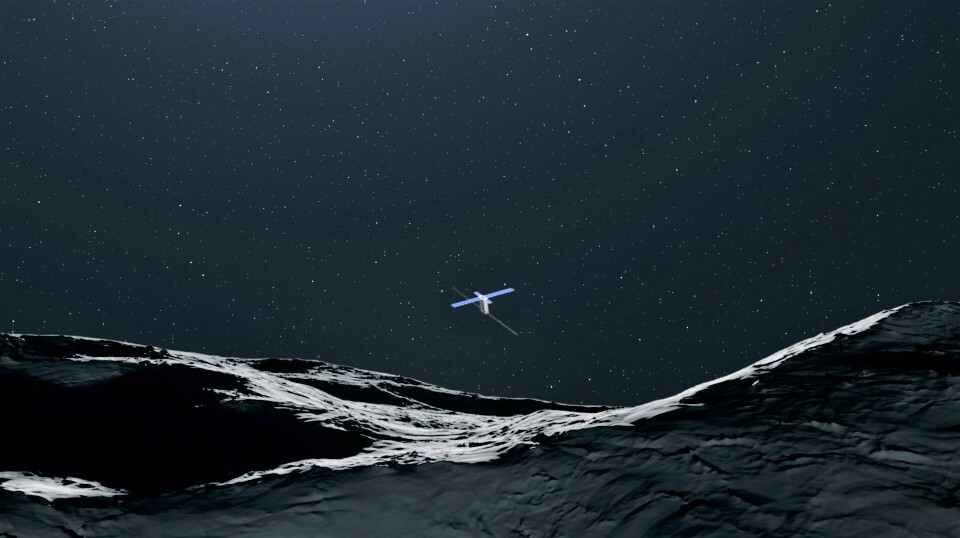 ESAs satellitt Juventas lander på asteroiden Dimorphos for å undersøke dens tyngdefelt og indre sammensetning.