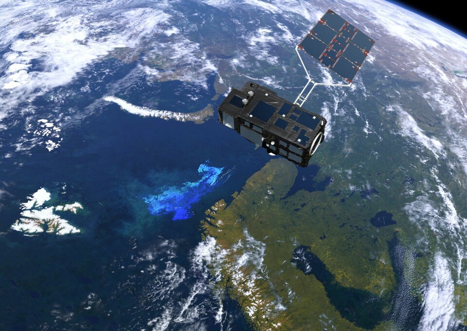 Satellitten Sentinel-3 måler blant annet temperatur, sirkulasjon, farge, bølgehøyde og fotosyntese i havet.