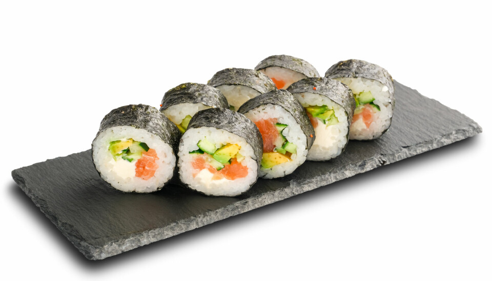 Sushi er en av de mer kjente rettene hvor man bruker tare.