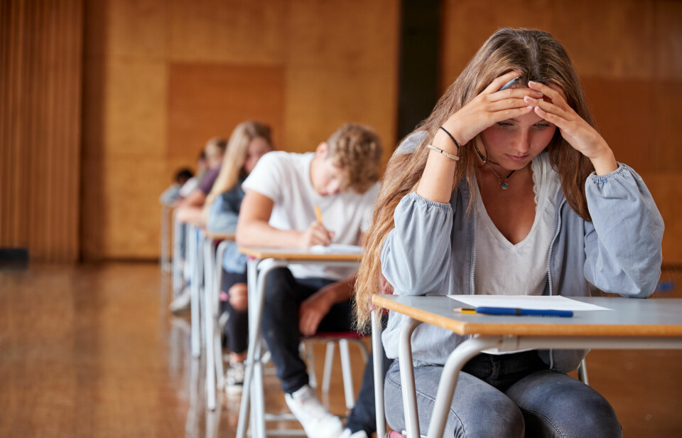 Norskeksamen på videregående skole: Stryk kan få langsiktige konsekvenser for ungdom, ifølge en ny studie fra Folkehelseinstituttet.