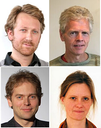 Forskerne Asgeir Skålholt og Håkon Høst (NIFU, øverst fra venstre) og Torgeir Nyen og Anna Hagen Tønder (Fafo) har skrevet rapporten om lærlingtiden i utdanningen som helsefagarbeider. (Foto: NIFU/FAFO/Alf Tore Bergsli) Forskerne Asgeir Skålholt og Håkon Høst (NIFU, øverst fra venstre) og Torgeir Nyen og Anna Hagen Tønder (Fafo) har skrevet rapporten om lærlingtiden i utdanningen som helsefagarbeider. (Foto: NIFU/FAFO/Alf Tore Bergsli)