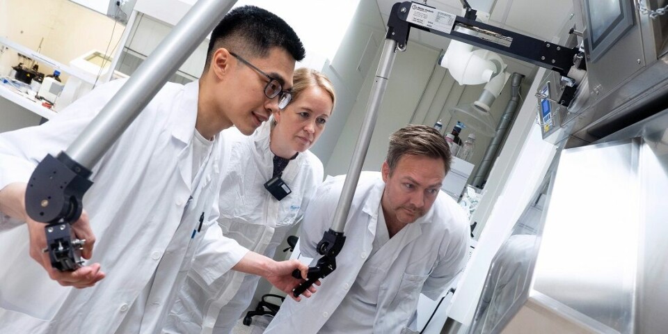 Tengzhi Liu, Kathrine Røe Redalen og Morten Karlsen jobber for å gi oss mer skånsom og presis kreftbehandling.