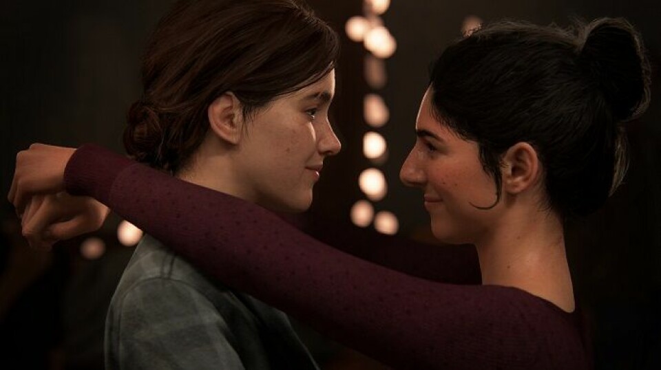 Gryende kjærlighet hos karakterene Ellie og Dina fra spillet «The Last of Us Part II».