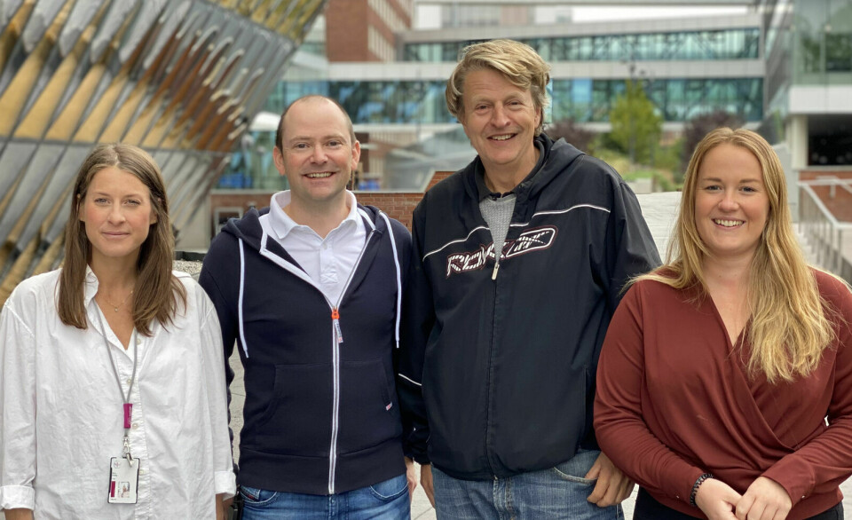 The expertise in the research groups of Woll and Jacobsen Karolinska Institute has been crucial to the project. From left: Stina Virding Culleton, Petter Woll, Sten Eirik Jacobsen, and Madeleine Lehander.