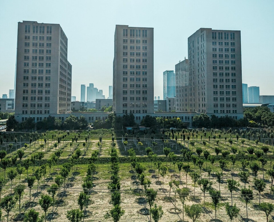 Geometrisk symmetri i kinesisk storby.