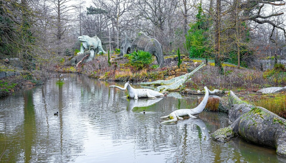 I Crystal Palace park er det skulpturer av flere utdødde dyr.