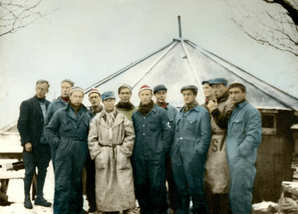 These teachers were among the hundreds who were arrested and shipped to northern Norway to work in labour camps. Their housing was made from a thin cardboard.