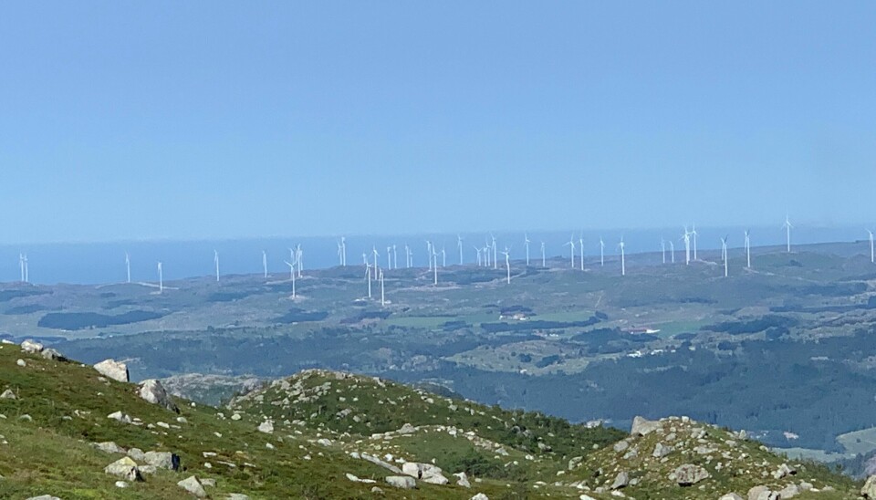 Før det kan settes opp vindmøller trengs det solid kunnskap om grunnforholdene der det skal bygges. Bildet viser Bjerkreim i Rogaland.