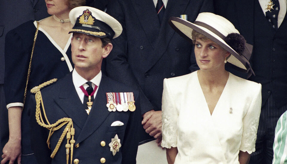 Prins Charles og prinsesse Diana i 1991.