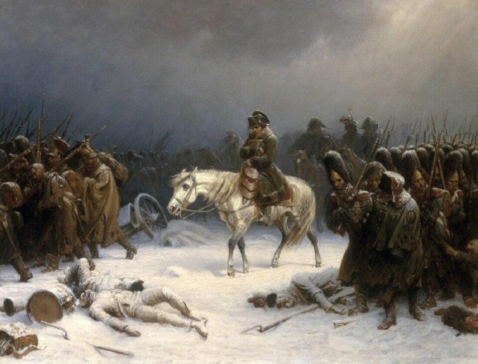 Napoleons hær kom seg aldri etter kampanjen i Russland.