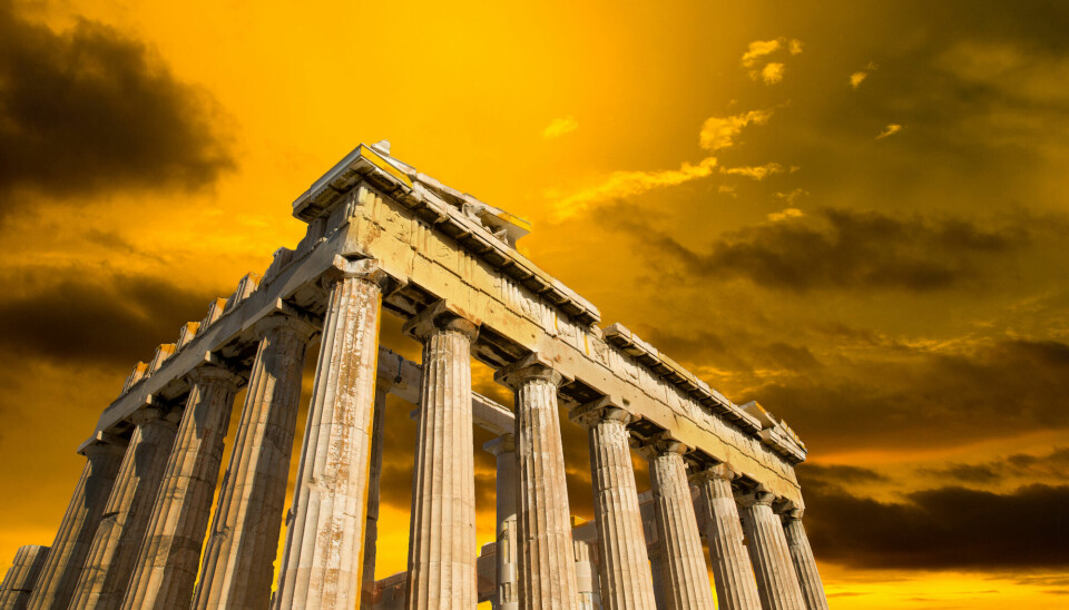 Det berømte Parthenon-tempelet på Akropolis i Athen.
