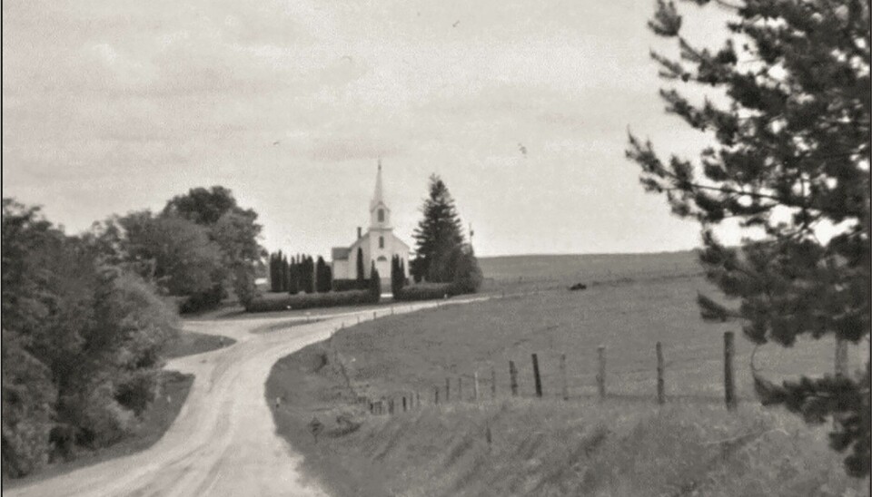 Oak Ridge-kirken lenge før den ble flyttet til Norge.