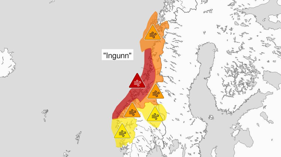 Onsdag kveld kan det kommet ekstremt kraftige vindkast langs deler av kysten, særlig i ytre strøk av Møre og Romsdal. Det kan bli farlig å ferdes utendørs. Vinden vil komme fra sør og deretter fra sørvest.