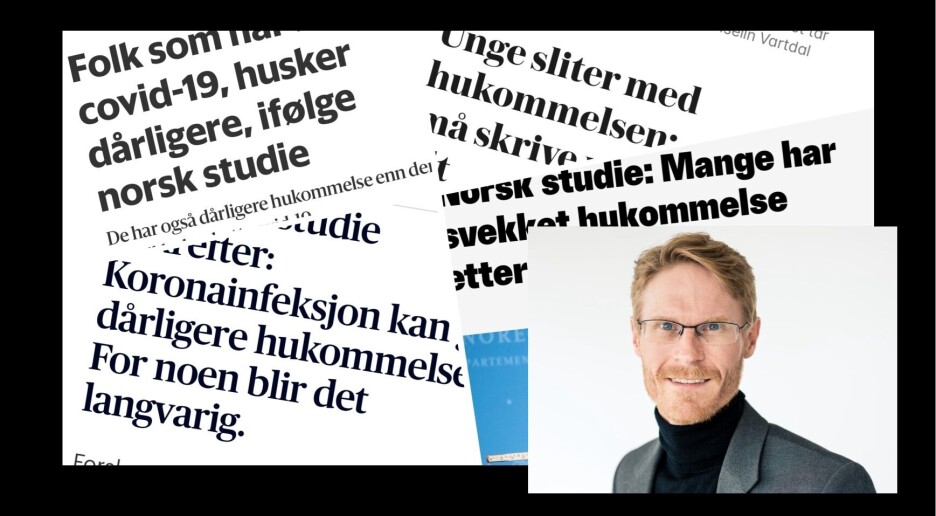 At covid-19 fører til dårligere hukommelse, kan ikke slås fast ut fra denne studien, ifølge statistiker