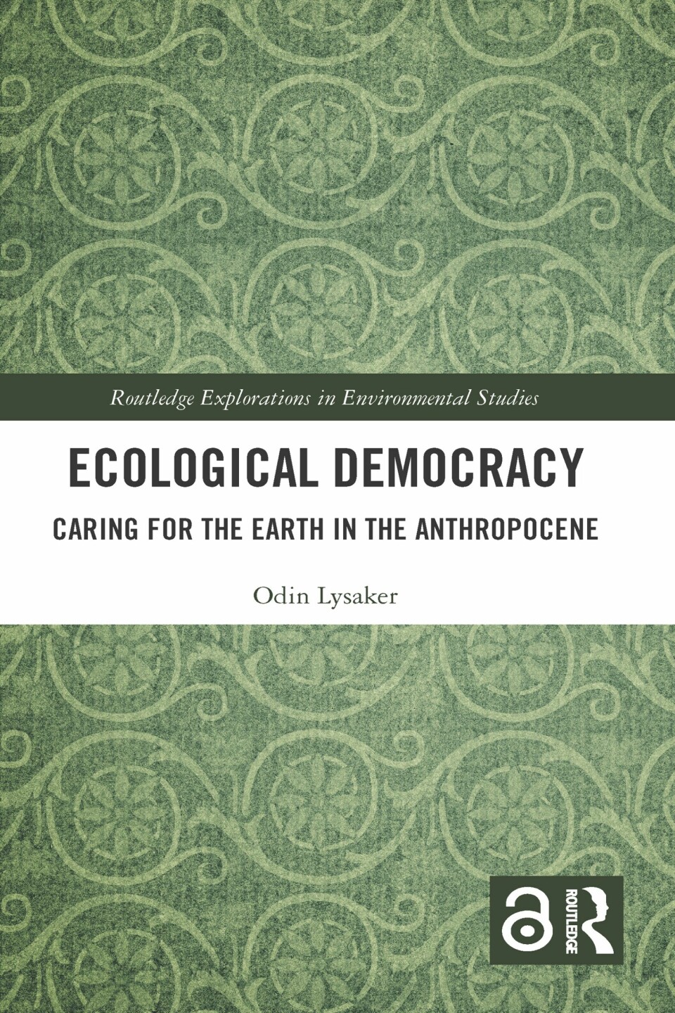 The green book cover of Ecological Democracy.